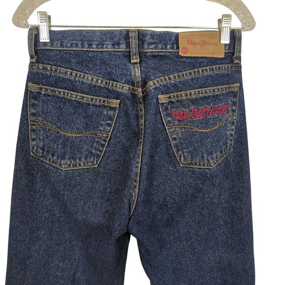 Vintage Pepe Jeans Women’s 28 London Portobello Road USA High Rise Straight Leg - Picture 4 of 12